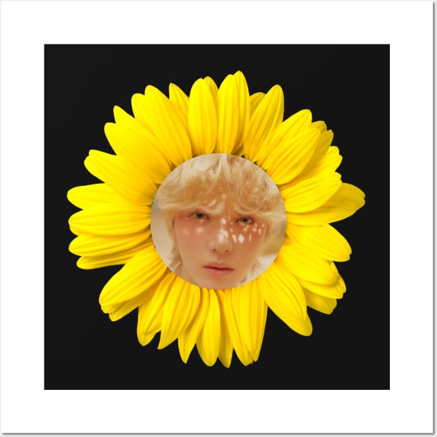 Beomgyu Sunflower TXT Wall Art by wennstore